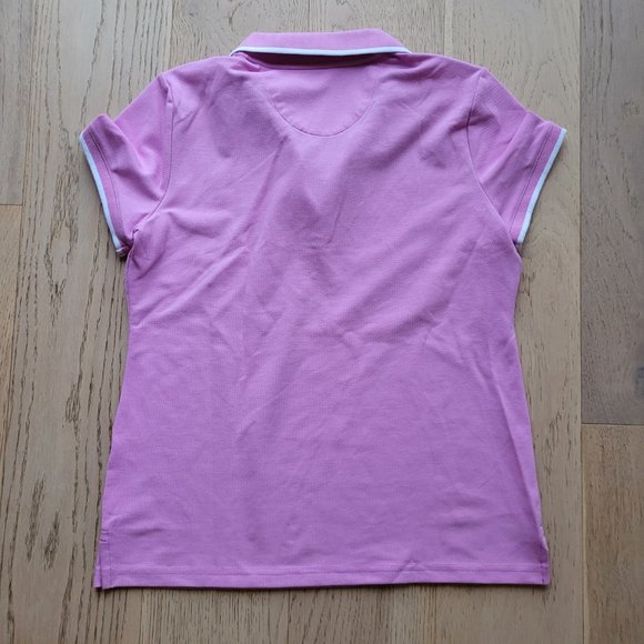 Nautica Sustainably Crafted Ocean Split-Neck Polo - Pink - Size Medium - Picture 4 of 6